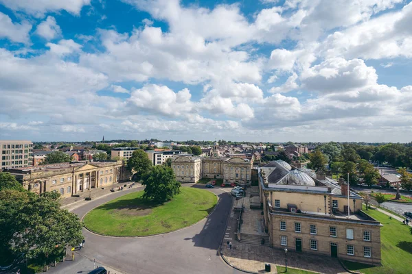 Ork North Yorkshire 2020 Empty Streets City Sunny Lockdown Weekend — Fotografia de Stock