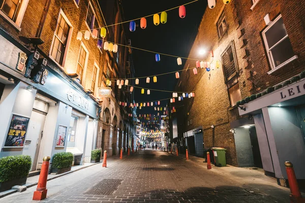 London 2020 Soho Evening Closed Covid Lockdown — Stock Photo, Image