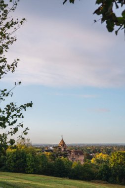 Richmond Upon Thames, Londra - 124; İngiltere - 20.10.10: Boş Richmond Tepesi - Sabahın erken saatlerinde İzleme Noktası