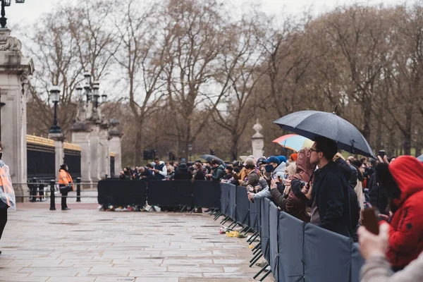 Cidade Westminster Londres Reino Unido 2021 Pessoas Que Prestam Homenagem — Fotografia de Stock
