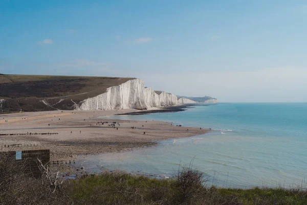 Doğu Sussex 124 2021 Seaford Head Nature Reserve View Cuckmere — Stok fotoğraf