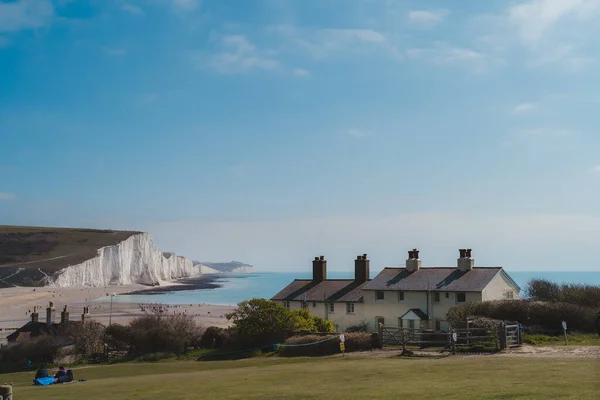 Doğu Sussex 124 Ngiltere 2021 Seaford Doğa Rezervi Ndeki Tebeşir — Stok fotoğraf