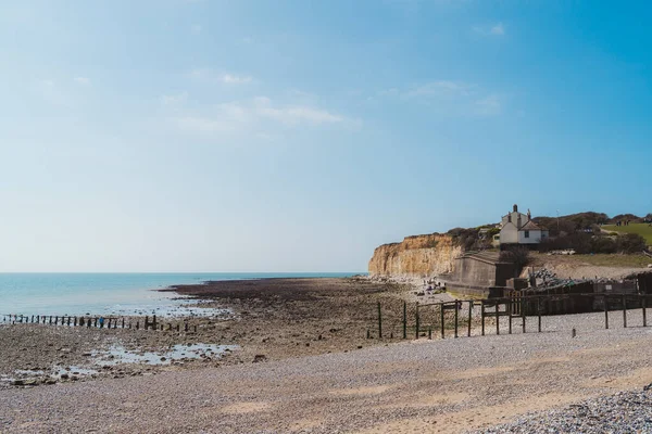 East Sussex 2021 Seaford Head Nature Reserve View Cuckmere Haven — ストック写真