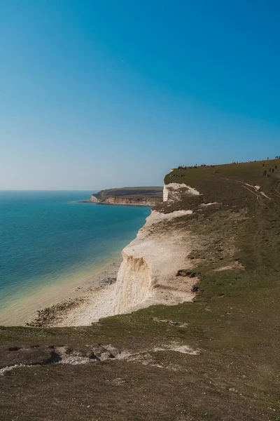 East Sussex 2021 Seven Sisters Clifftop Paths Nature Reserve Blick — Stockfoto