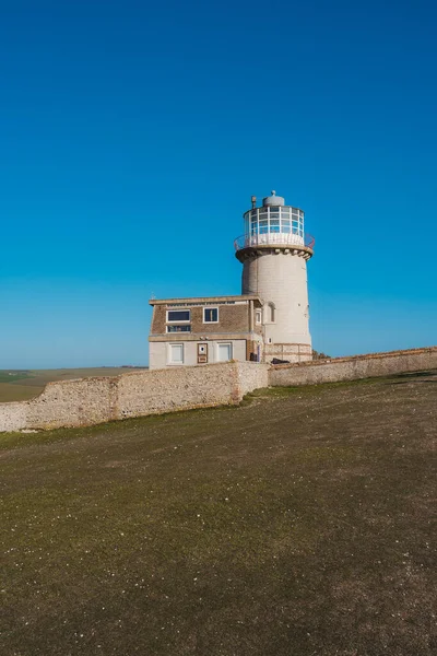 East Sussex 2021 Belle Tout Lighthouse Top Seven Sisters Clifftop — Stock Photo, Image