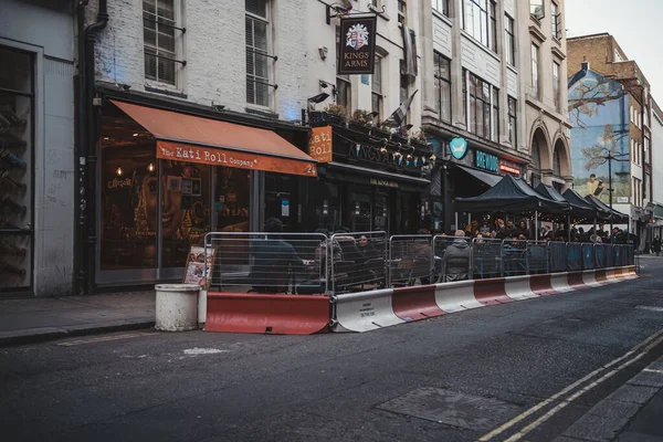 Soho London 2021 People Sitting Brewdog Pub Friday Evening Ending — Stock Photo, Image