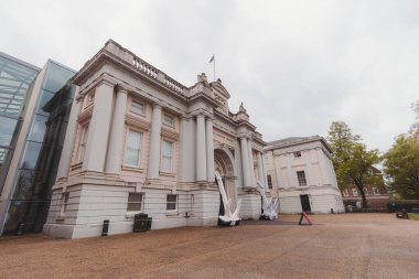 Greenwich, Londra - 124; İngiltere - 2021.05.08: Ulusal Deniz Müzesi 'nin güzel mimarisi