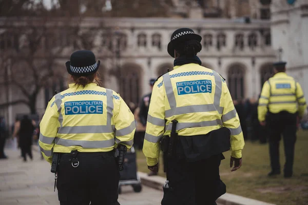 Westminster Londyn 2021 Policjanci Marszu Londyńskim Wspierają Weteranów — Zdjęcie stockowe