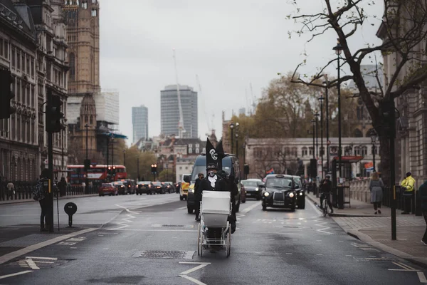 Westminster Londyn Wielka Brytania 2021 Wymierający Aktywiści Rebelii Maszerują Powoli — Zdjęcie stockowe