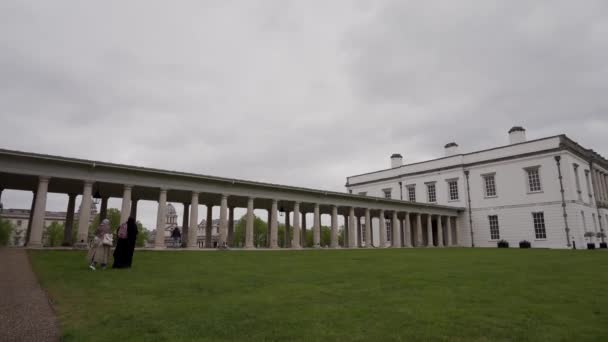 Spektakuläres Königshaus in Greenwich. — Stockvideo