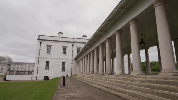 Casa da Rainha Espetacular em Greenwich. — Vídeo de Stock