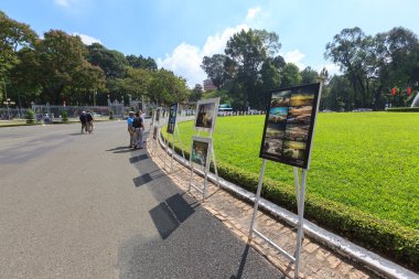 Yeniden birleşme Sarayı ya da bağımsızlık Sarayı (Dinh tanga Nhat) Vietnam mirası fotoğraf sergisi olay