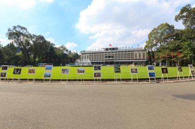 Yeniden birleşme Sarayı ya da bağımsızlık Sarayı (Dinh tanga Nhat) Vietnam mirası fotoğraf sergisi olay