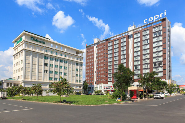 New office buildings and apartment building at Phu My Hung, district 7, South of Ho Chi Minh City