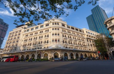 The Hotel Majestic on November 3rd 2013. The Majestic was built in 1925 and is a 5 star hotel run by the state owned Saigon Tourist.