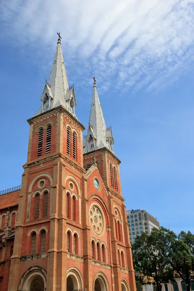 Saigon Notre Dame Katedrali, Fransız mimarisi şehir bölge 1, Ho Chi Minh City — Stok fotoğraf