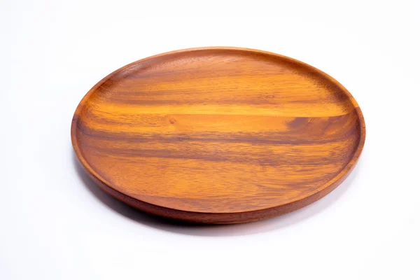 Вінтажний дерев'яний овальний посуд чаша — стокове фото