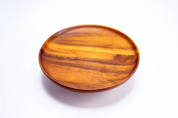 빈티지 나무 타원형 접시 그릇 — 스톡 사진