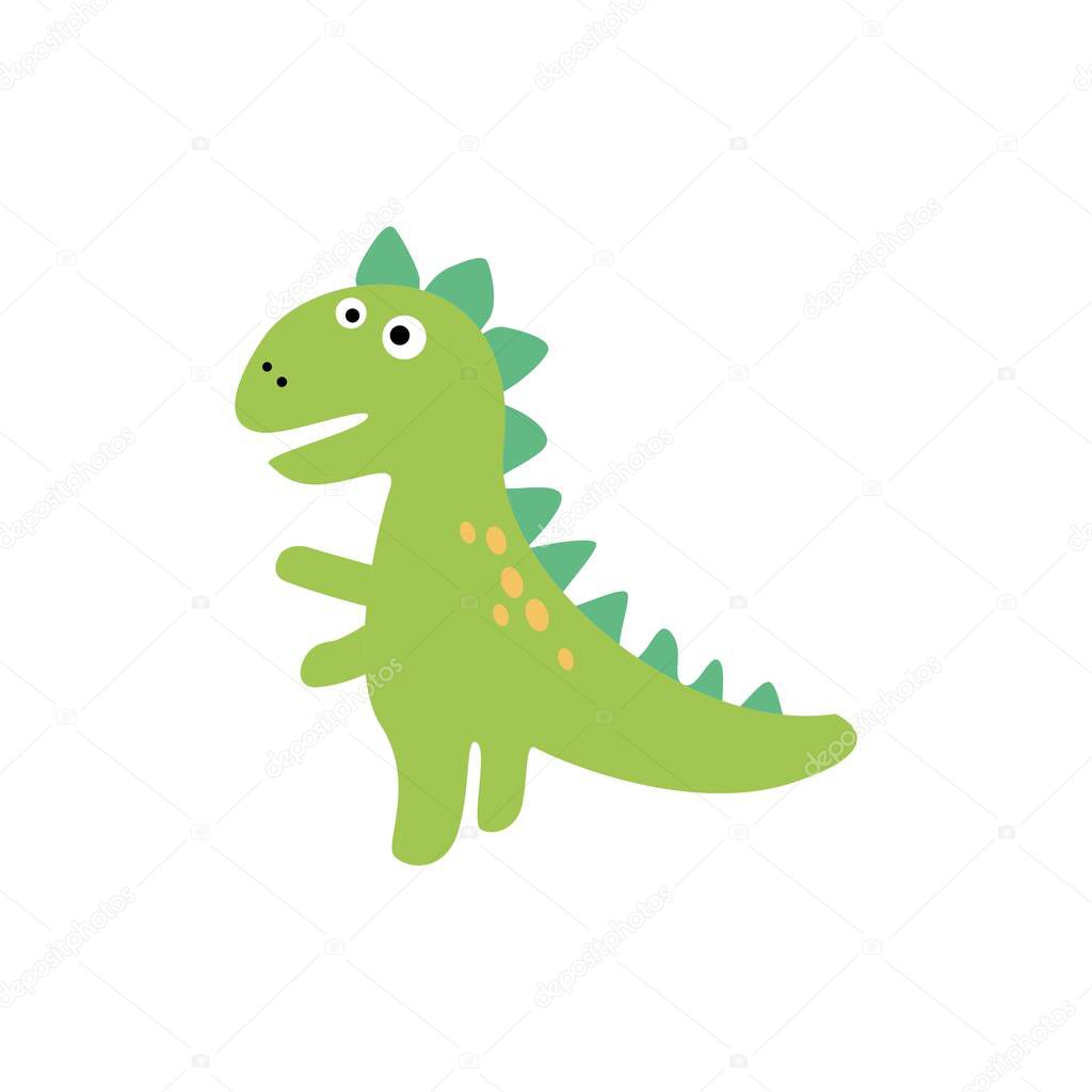 vector illustration of funny dinosaur for kids perfect for business element