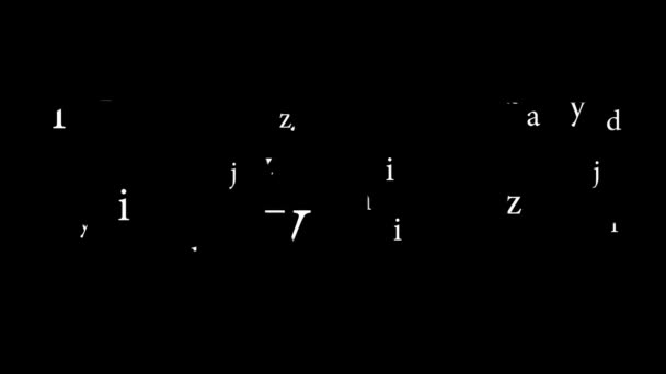 The numbers on a dark background — Stock Video