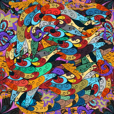 Kesintisiz renkli soyut