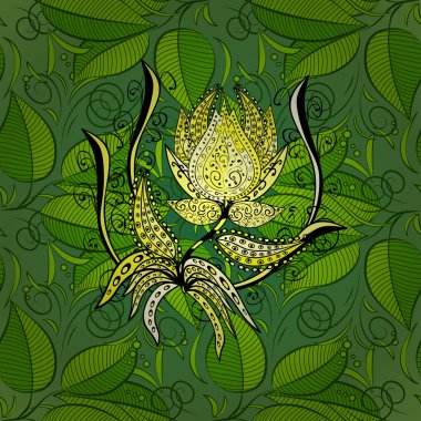 Kusursuz çiçek arkaplanı yeşil