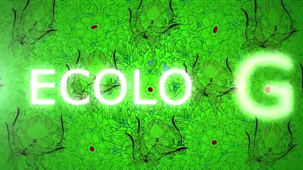 Abstracte eco achtergrond — Stockvideo