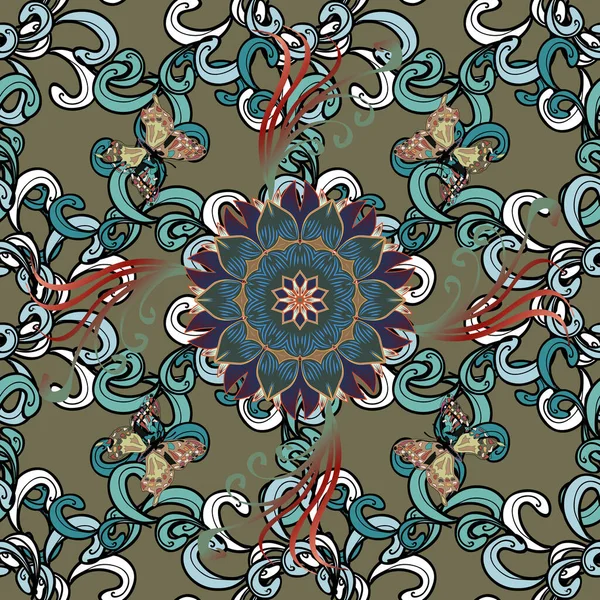 Kolorowa Mandala Dekoracja Obejmuje Zaproszenie Wakacje Abstrakcyjny Luksus Zdobią Jasne — Wektor stockowy