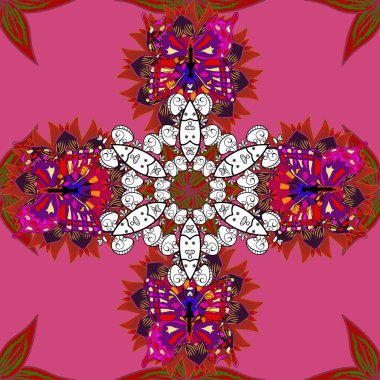 Ultraviyole kumaş deseni. Organik motif arka planı. Kusursuz desen. Vektör illüstrasyonu.