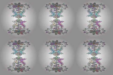 Şablon. Özet Retro Arkaplan Tasarımı. Yumuşak kumaş deseni. Raster. Tarafsız, mavi ve beyaz renkler.