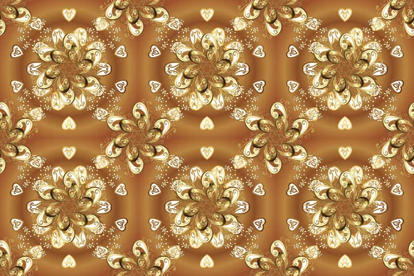 Padrão Elementos Dourados Mais Rápido Textura Clássica Floral Design Vintage — Fotografia de Stock
