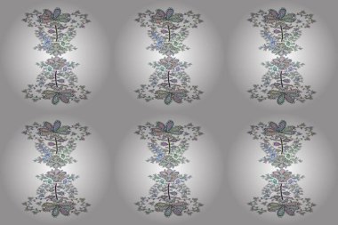 Şirin desenler çiziyor. Güzel geçmiş. Gri, nötr ve beyaz renkler. Güzel kumaş deseni çiz. Raster - stok. Duvar kâğıdında, sabıka fotoğraflarında, bebek kıyafetlerinde, paket kutularında falan kullanılabilir..