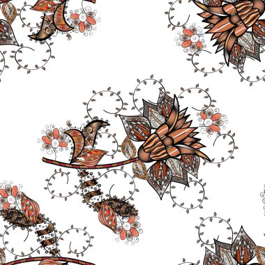 Vektör çizimi. Hoş bir çiçek geçmişi var. Güzel kumaş deseni. Küçük bir çiçekte kusursuz desen.