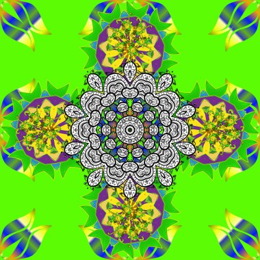 Küçük yabani çiçeklerdeki kusursuz halk desenleri. Taşralı şıklığı. Özgürlük stili Millefleur 'lar. Tekstil, eskiz, kapaklar, yüzey, baskı, hediye paketi, hatıra defteri, dekupaj için çiçek çayırı arka planı.