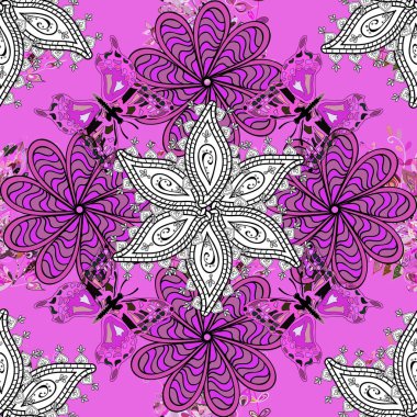 Etnik Mandala süsü. Tekstil, tebrik kartı, boyama kitabı, telefon kılıfı baskısı için kullanılabilir. Vektör Henna dövme stili. Hint çiçekli desenli şal desenli..