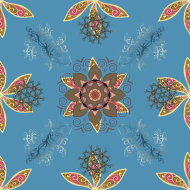 Vektör güzel kumaş deseni. Çiçek arkaplan ile soyut zarafet kusursuz desen.