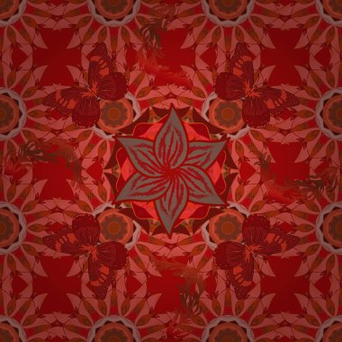 Dekoratif vintage baskı. Renkli mandala tasarım unsurlu vektör daveti. Kare davet şablonu. Yuvarlak çiçek süsü. Şatafatlı çiçek deseni. Doğulu Boho tarzında alışılmadık selamlama.