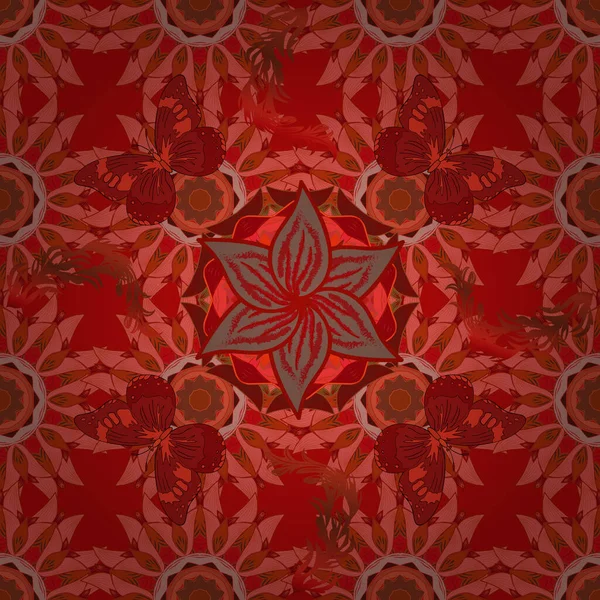 Imprimé Vintage Décoratif Invitation Vectorielle Avec Élément Design Mandala Coloré — Image vectorielle
