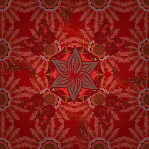 Impressão Vintage Decorativa Convite Vetorial Com Elemento Design Mandala Colorido — Vetor de Stock