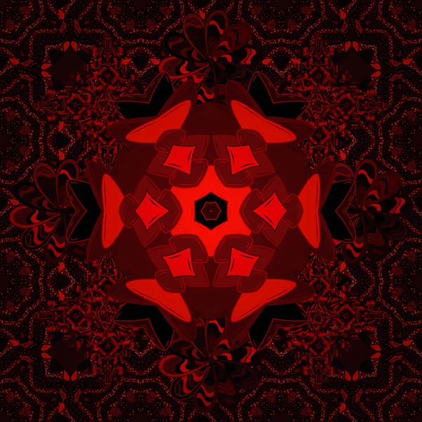 Şekillendirilmiş çiçeklerle kusursuz desen. Çiçek deseni çizim, şablon dolguları ve web sayfası geçmişi için kullanılabilir. Süslü zentangılsız desen, soyut çiçeklerle süslenmiş..