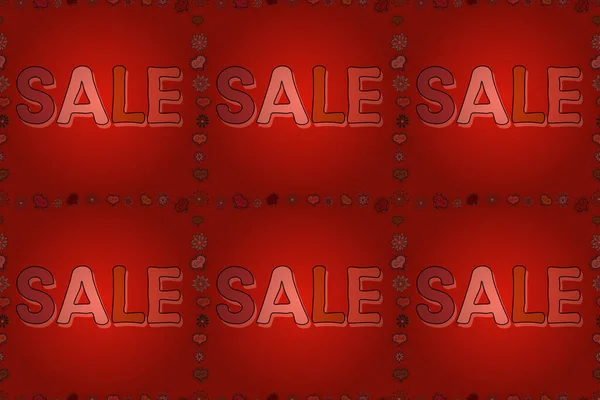 End Season Special Offer Banner Picture Red Pink Orange Colors — Stock Photo, Image