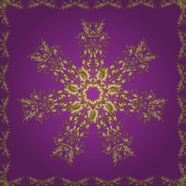 Kumaş, kağıt ve ambalaj için uygun. Kusursuz. Tamamen düzenlenebilir. Kahverengi, mor ve nötr renklerde vektör deseni. Herhangi bir tasarım projesi için.