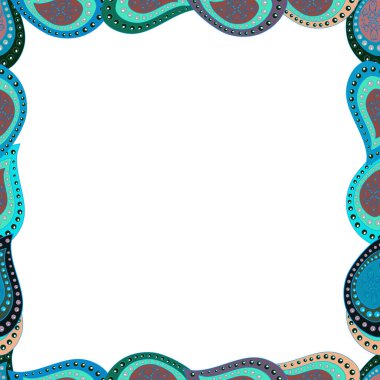 Gri, mavi ve beyaz renkli bir resim. Karalama elemanları el çizimi çerçeveler. Kusursuz. Vektör illüstrasyonu.