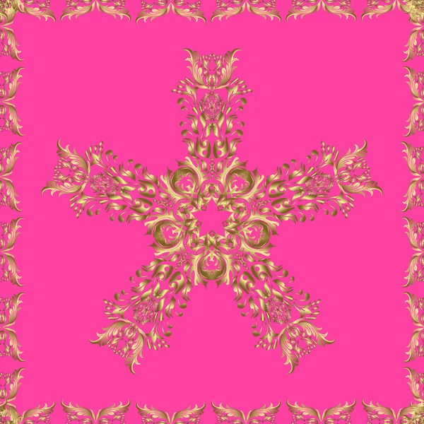 Geometrisches Luxusmuster Netter Blick Illustration Neutralen Rosa Und Braunen Farben — Stockvektor