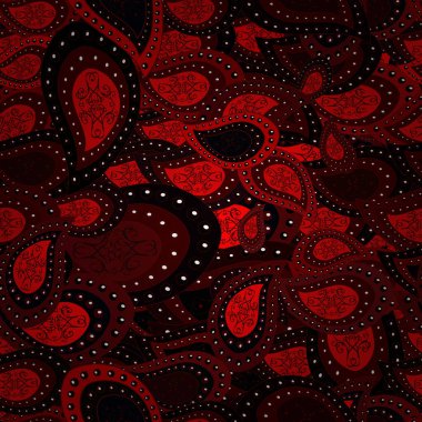 Design wrapping and gift paper, greeting cards, banner and posters design. Varicoloblack, red and brown vector seamless illustration.