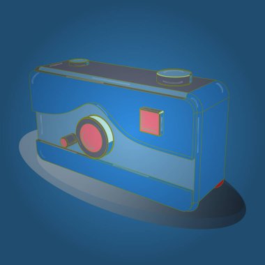 Süper soyut şirin ve ilginç bir resim.