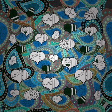 Süper soyut şirin ve ilginç bir resim.