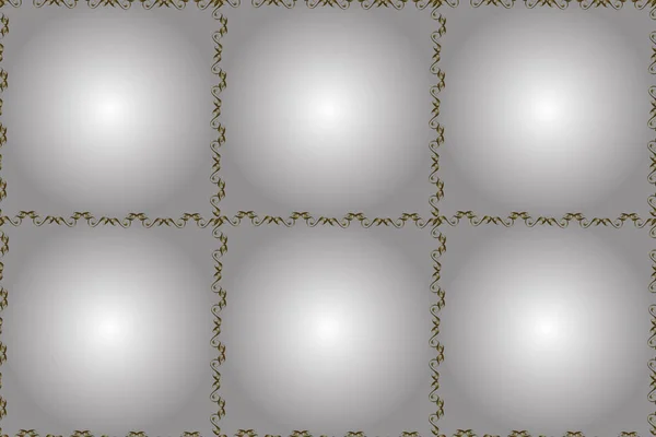 Ilustracja Kolorze Białym Brązowym Elementy Bazgrołów Ręcznie Rysowane Ramy Płynnie — Zdjęcie stockowe