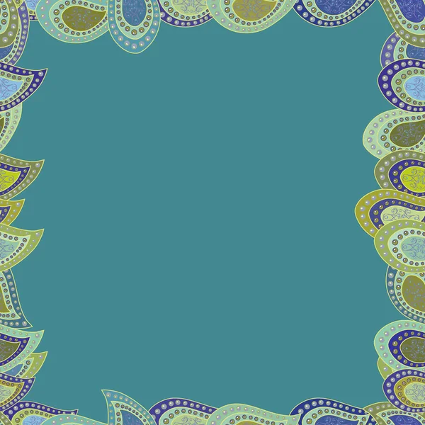 Kusursuz. Vektör çizimi. El çizimi vektör sınır çerçevesi karalamaları.