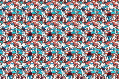 Dekoratif duvar kağıdı, basım için iyi. Şekerleme koleksiyonu olan renkli bir arka plan raster. Romantik süs, fon tasarımı. Kusursuz kekler elle çizilmiş kusursuz desenler..